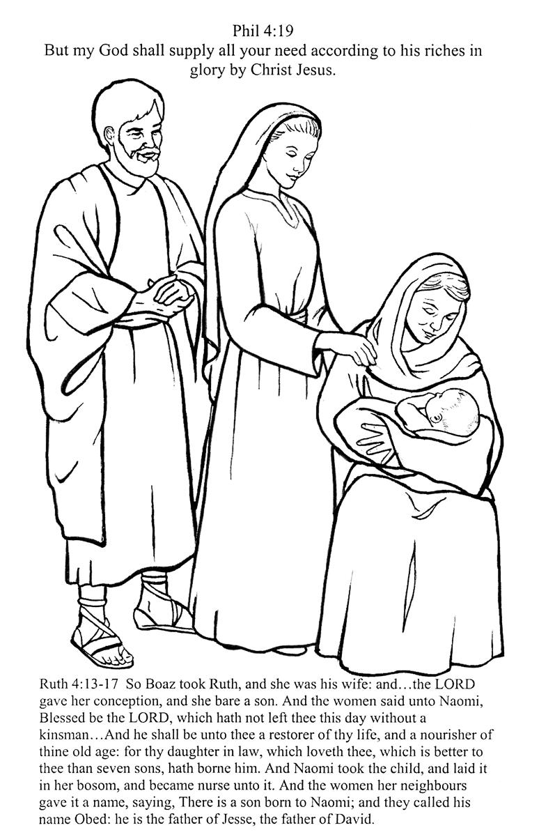 naomi and ruth coloring pages - photo #10